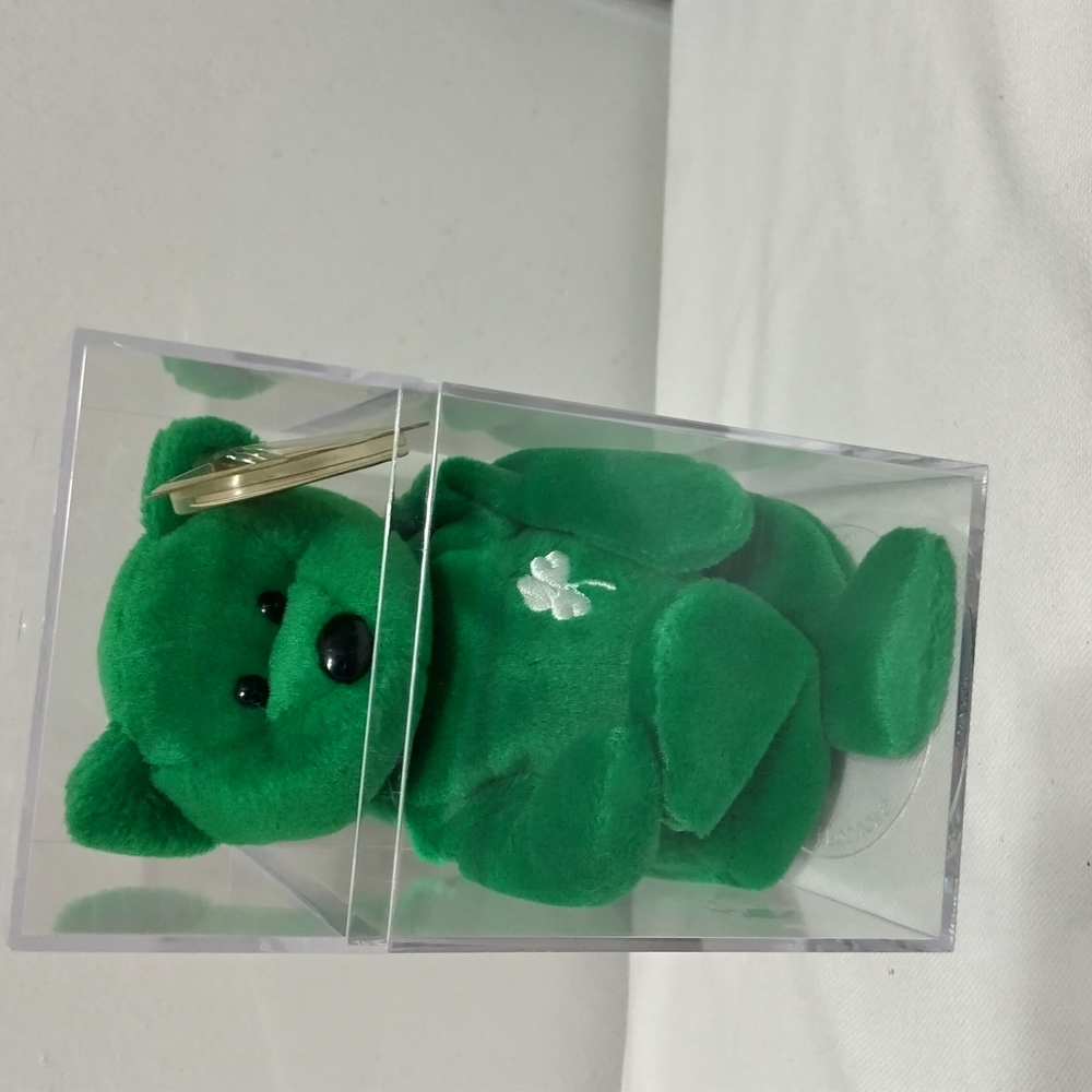 Ty Beanie Baby Erin Bear Green